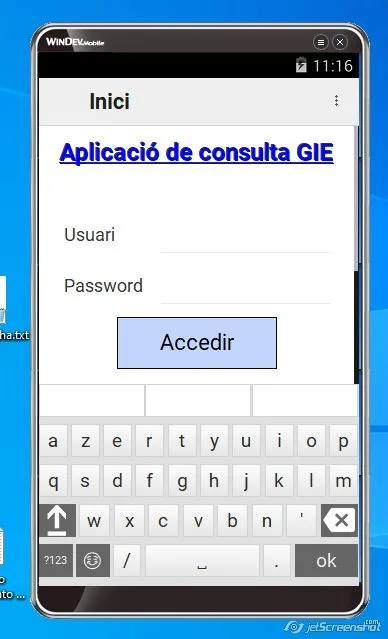 App móvil control accesos