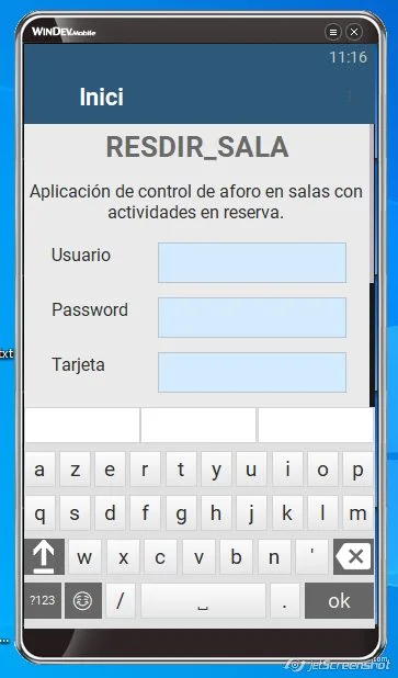 App móvil dashboard